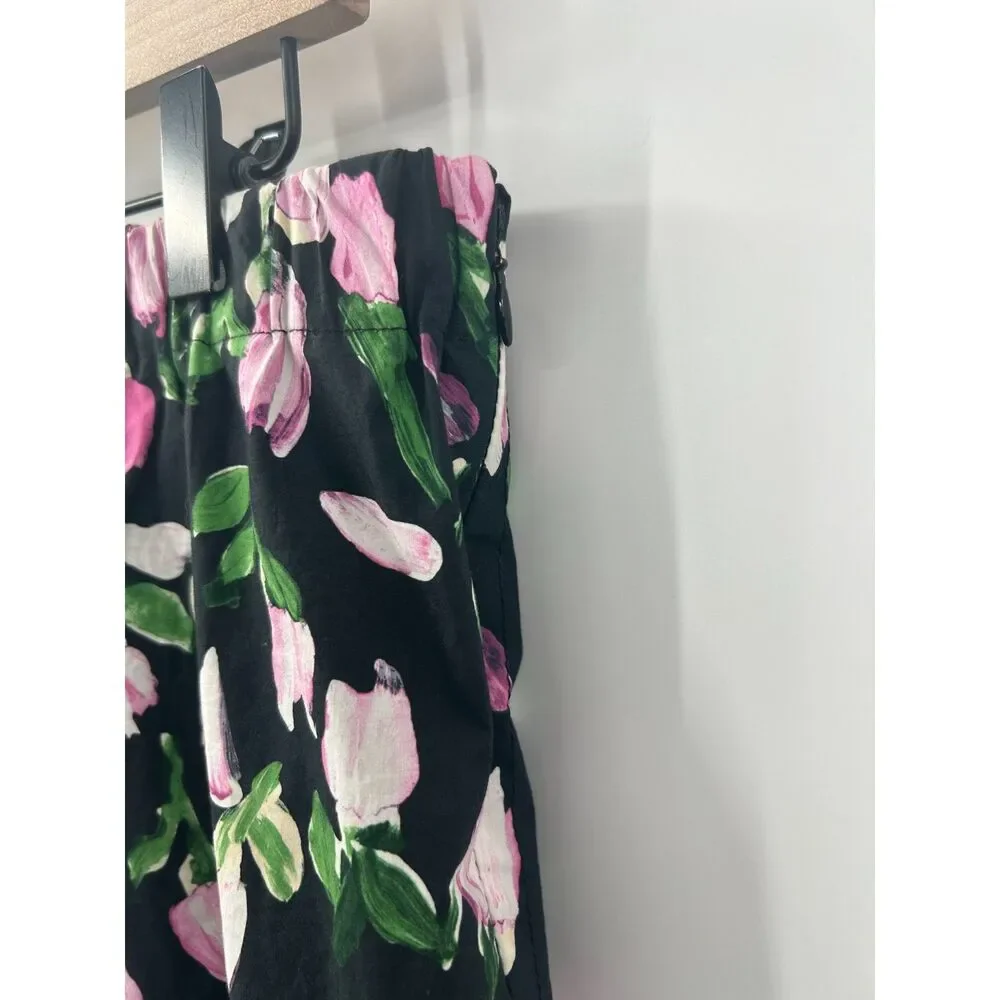 Marni Floral Print Bootcut Leg Pull On Pants Women's Size 46 XL Made in Italy - Picture 5 of 7